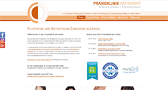Desktop Screenshot of praxisklinik-am-markt.de